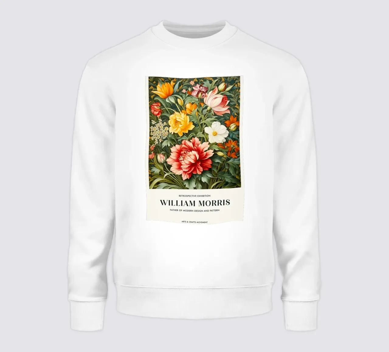 William Morris Rosa e foglie felpa da KOOL STORE