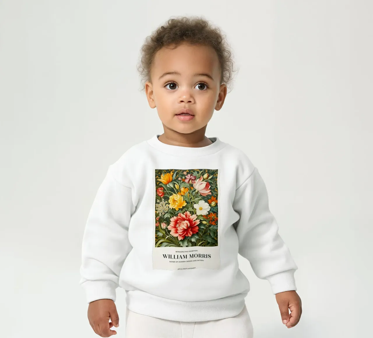 William Morris Rosa e foglie felpa neonato da KOOL STORE