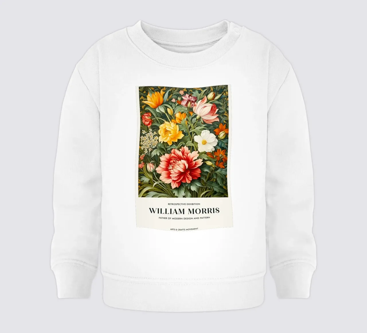 William Morris Rosa e foglie felpa neonato da KOOL STORE