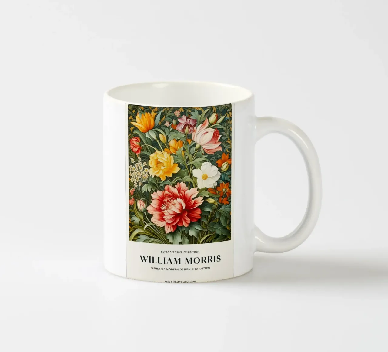 William Morris Rosa e foglie tazza in ceramica da KOOL STORE
