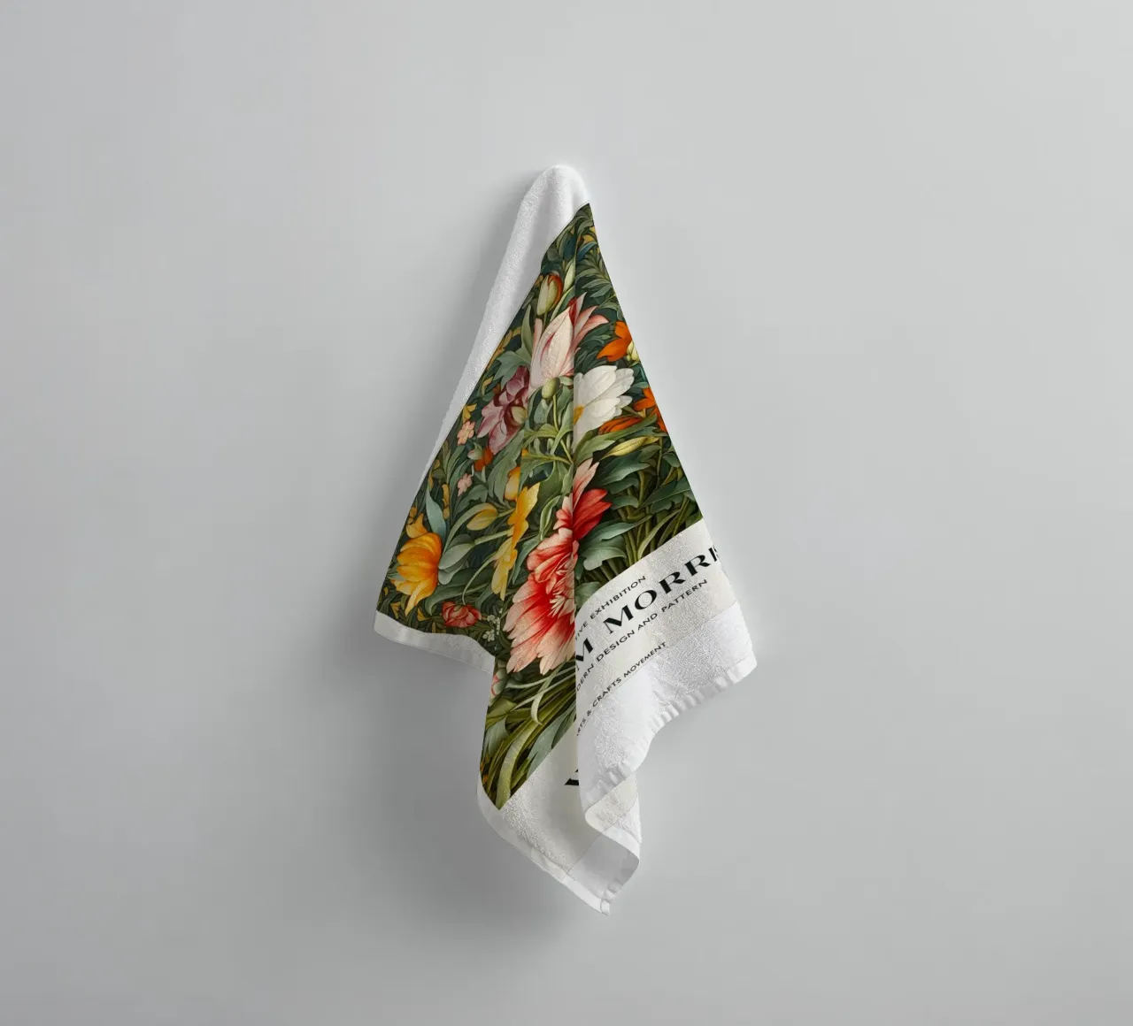 William Morris Rosa e foglie asciugamano da bagno da KOOL STORE