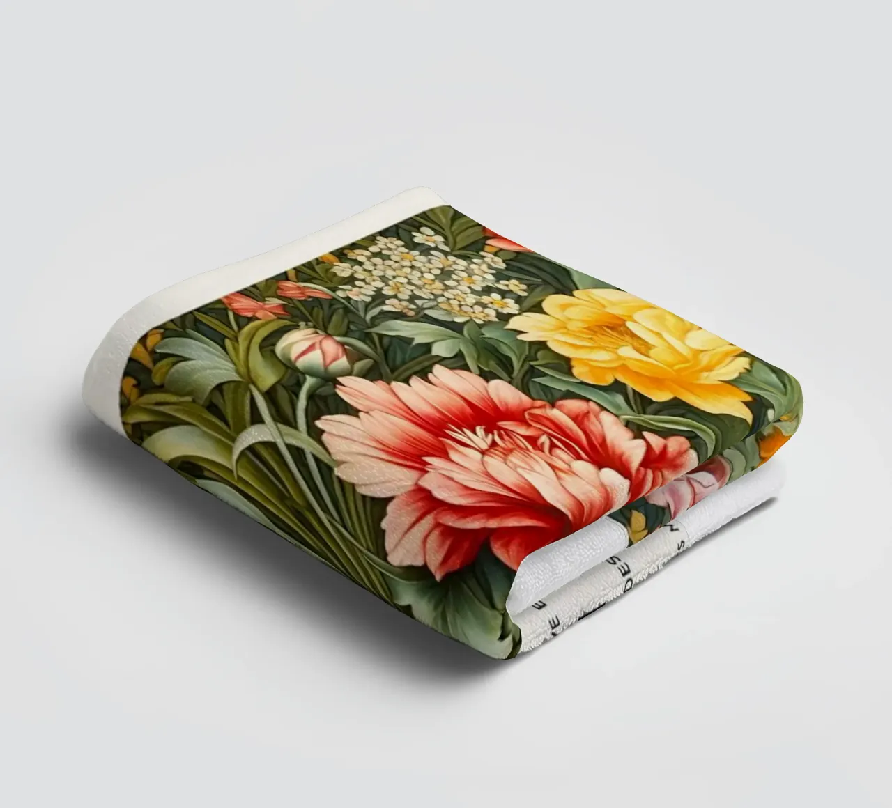 William Morris Rosa e foglie asciugamano da bagno da KOOL STORE