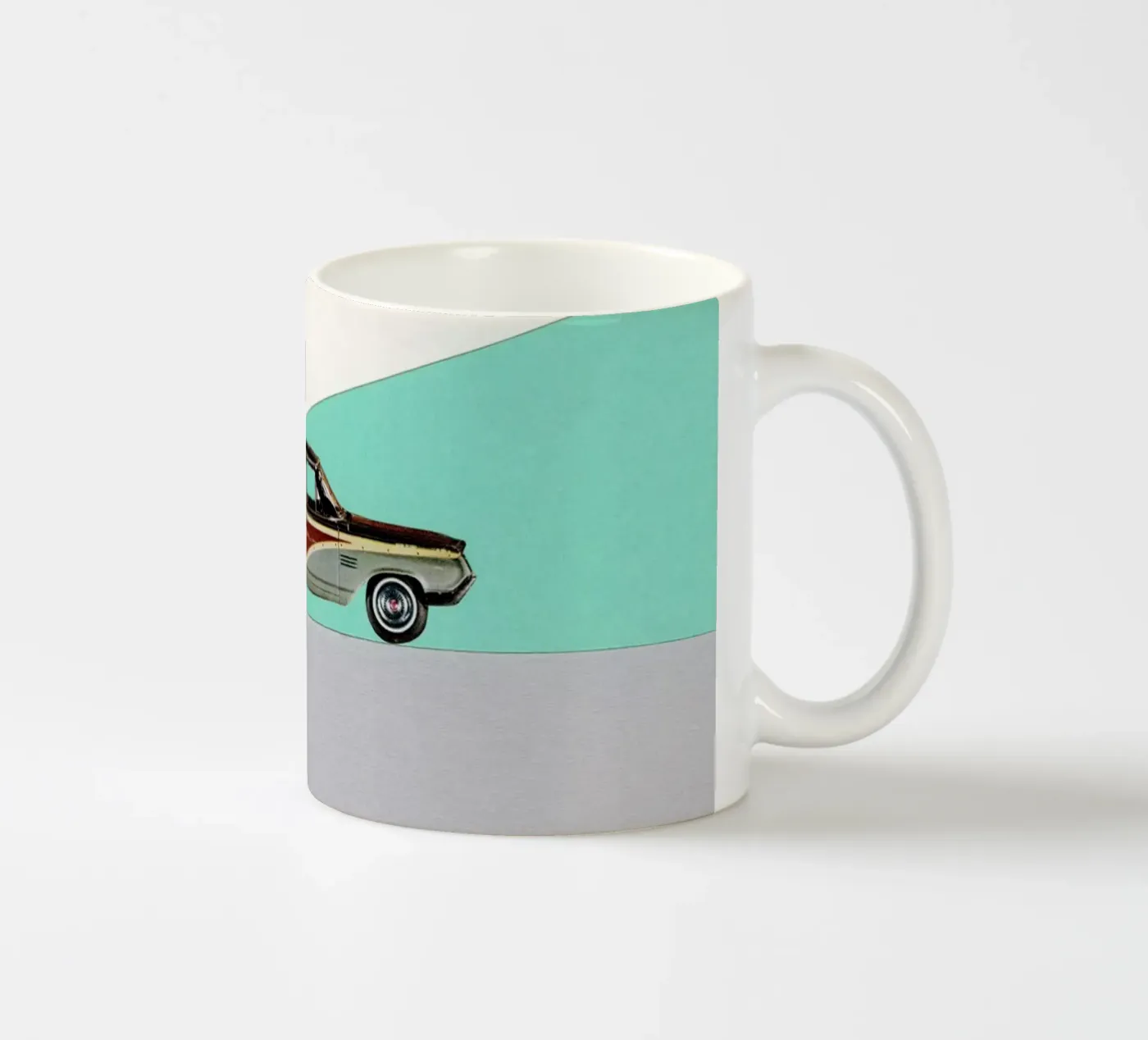 Drive ceramic mug by Cassia Beck Collage