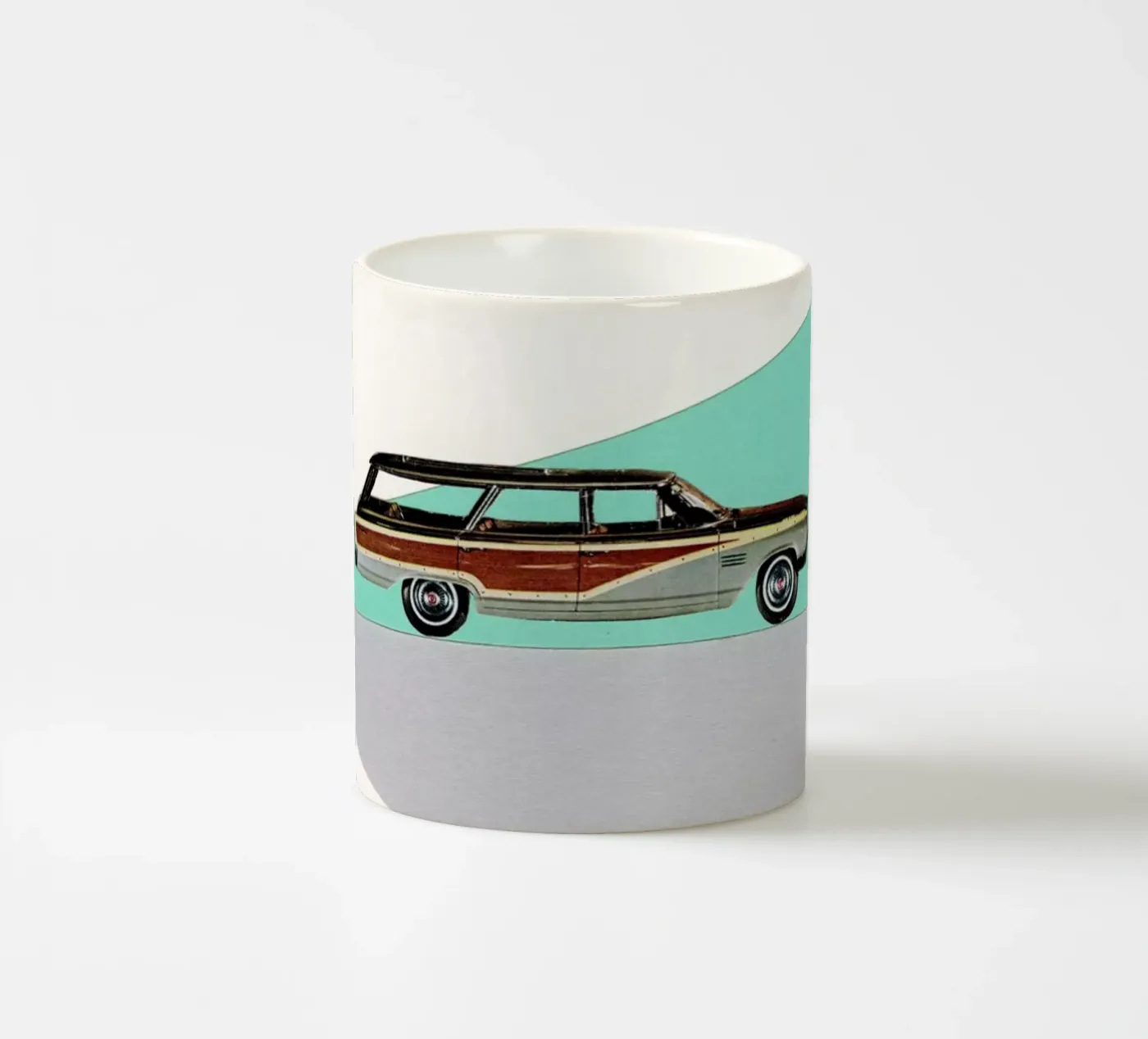 Drive ceramic mug by Cassia Beck Collage