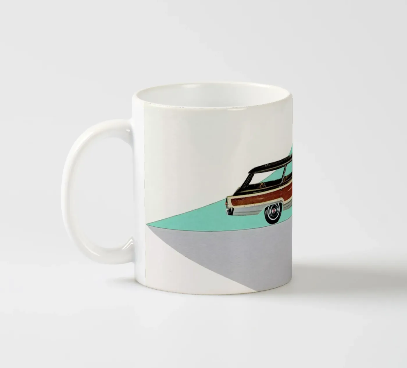 Drive ceramic mug by Cassia Beck Collage