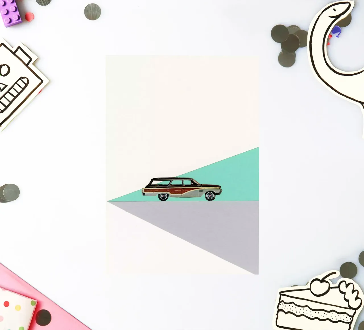 Drive sticker by Cassia Beck Collage