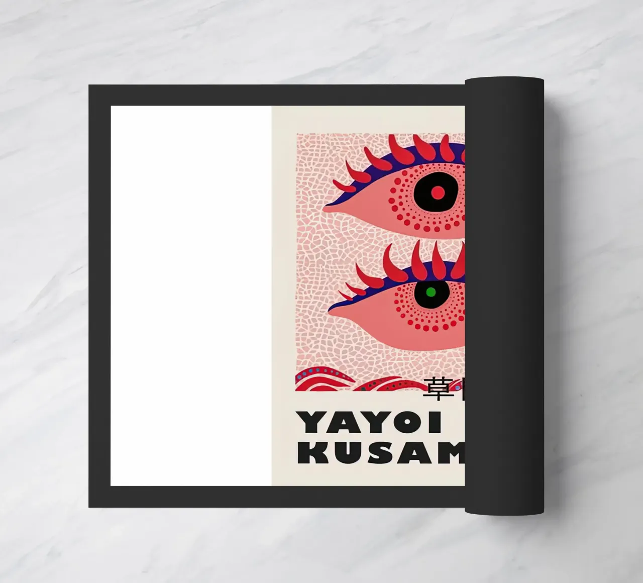 Yayoi Kusama Due occhi belli zerbino da Test Store