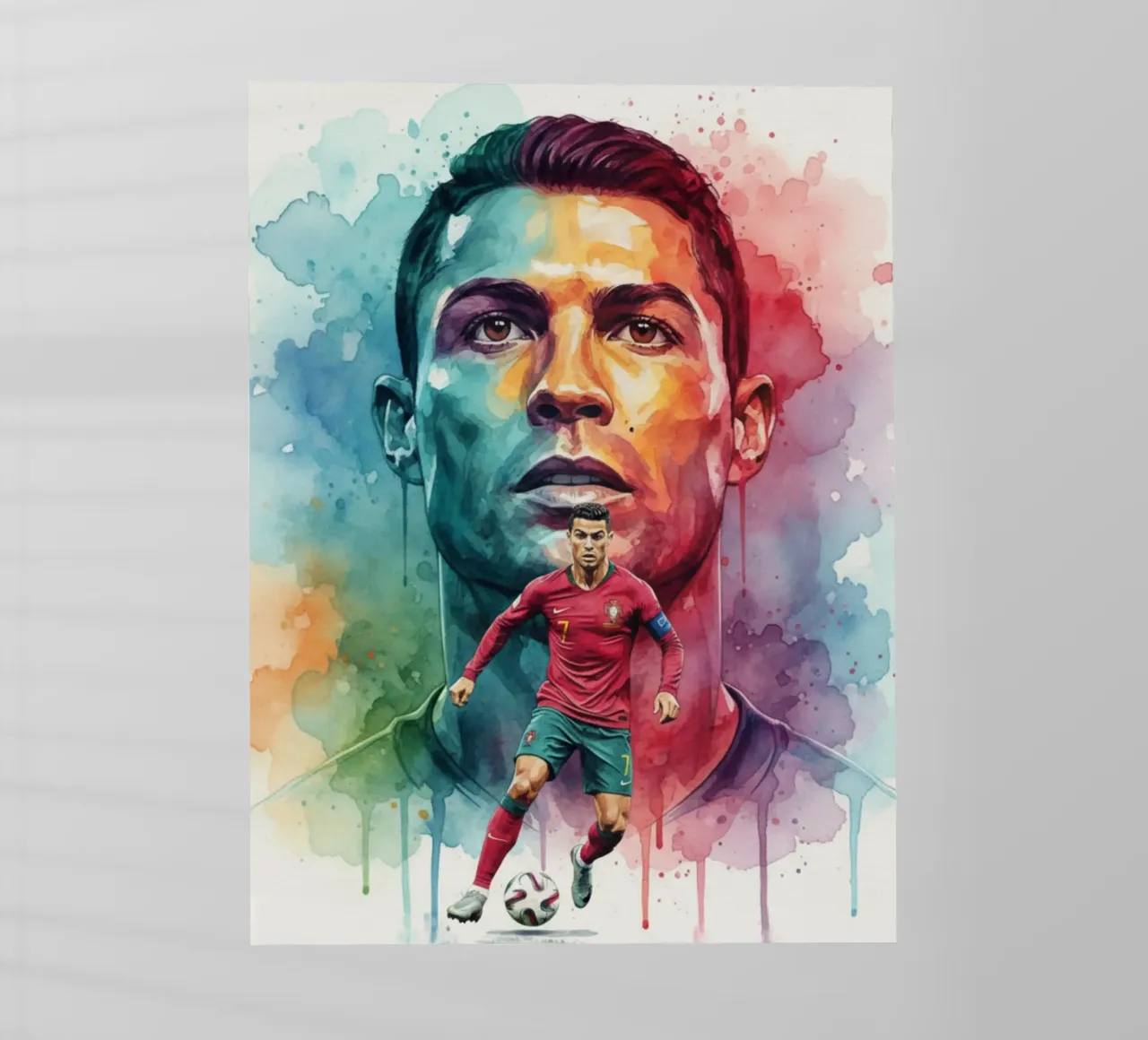 Cristiano Ronaldo CR7 pellicola backlit da Kalis