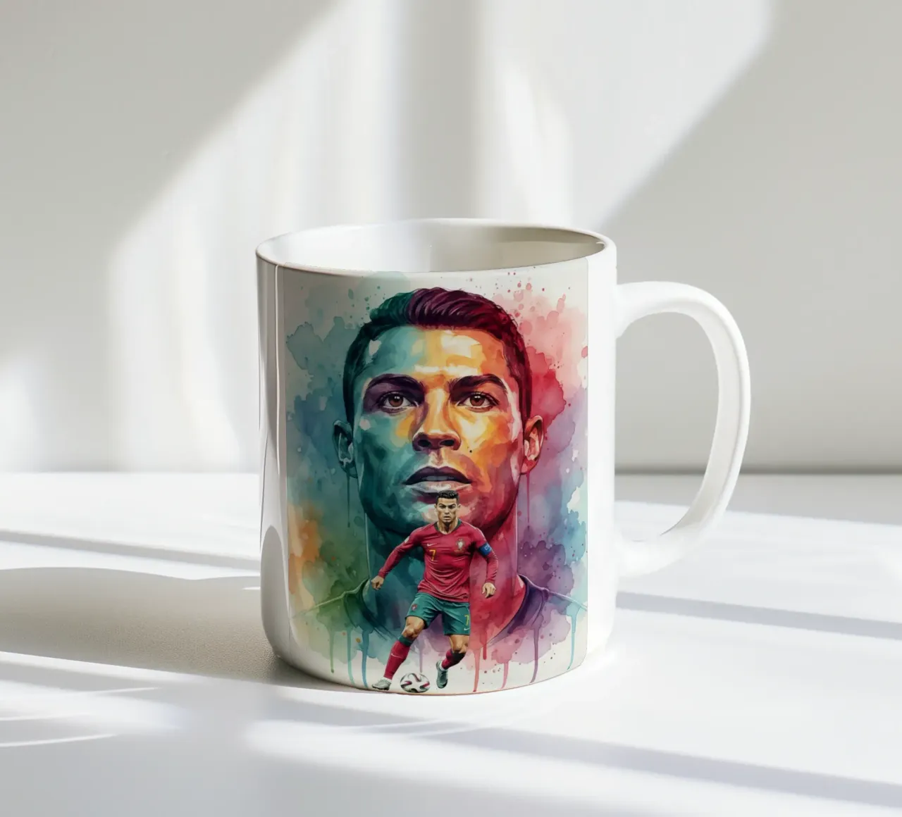 Cristiano Ronaldo CR7 tazza in ceramica da Kalis