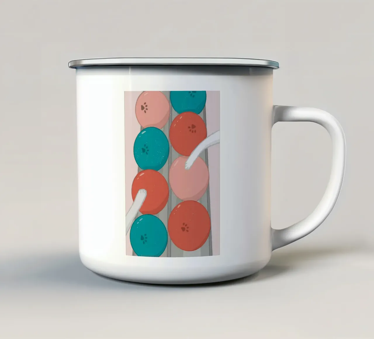 Zampe di gatto tazza in smalto da Tory