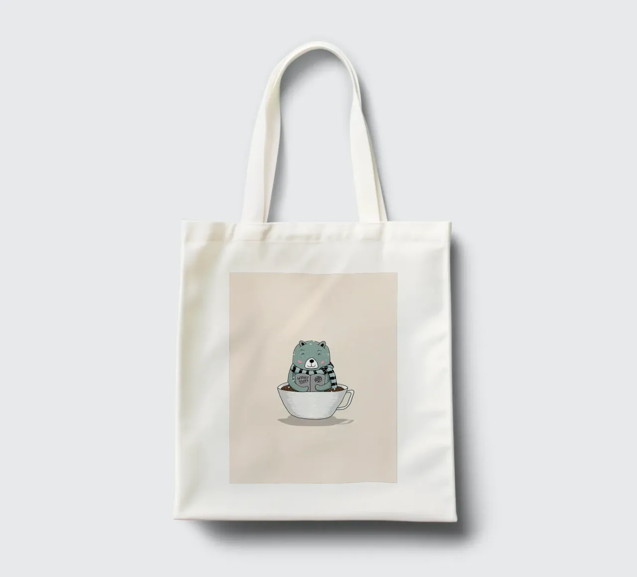 caffè orso borsa in juta da Tory