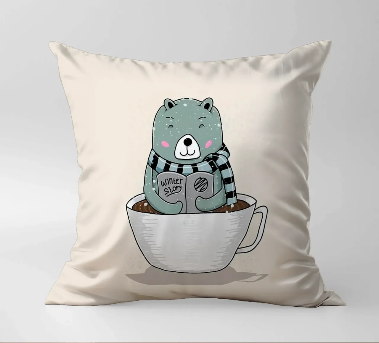 caffè orso cuscino da Tory