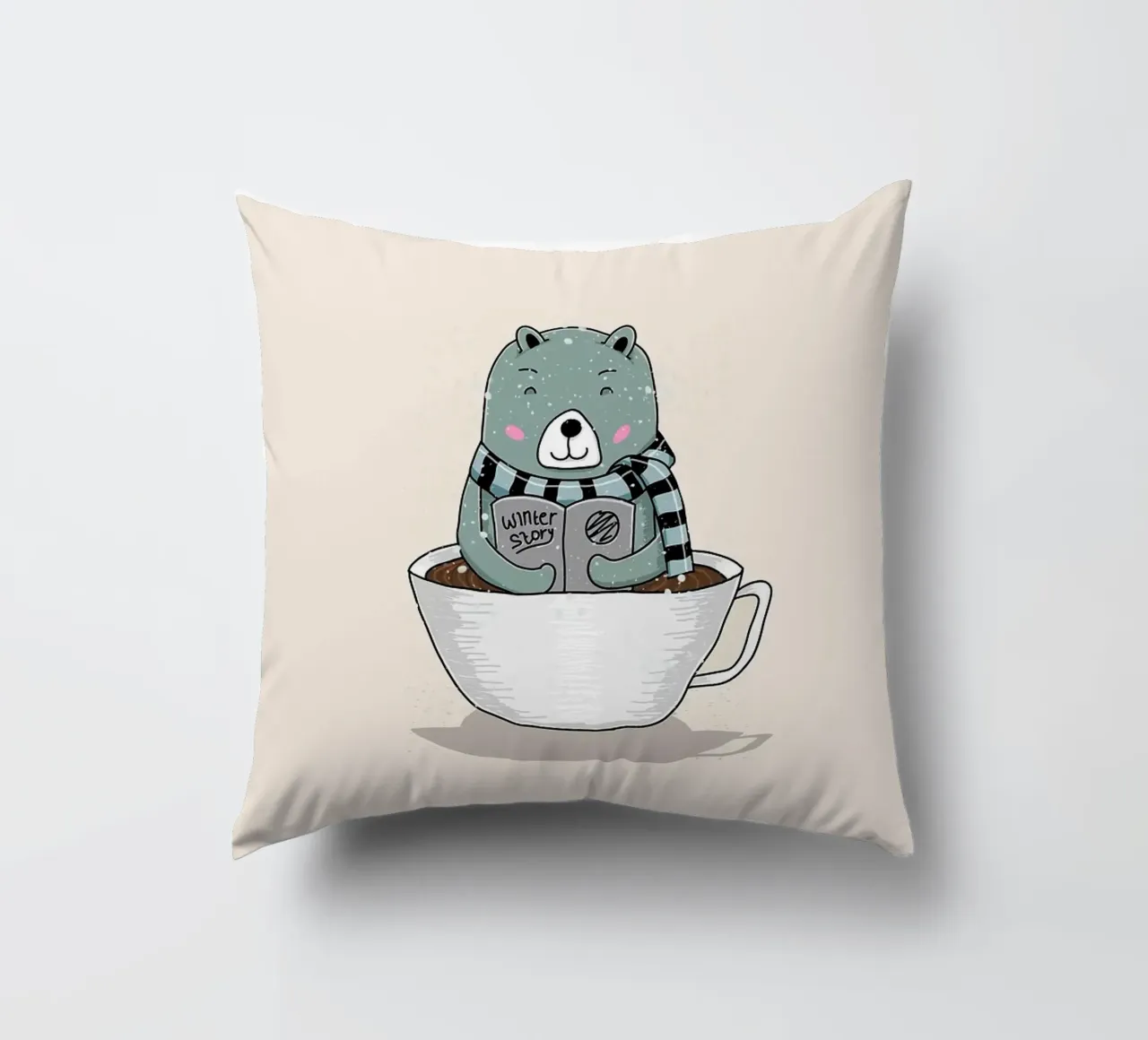 caffè orso cuscino da Tory