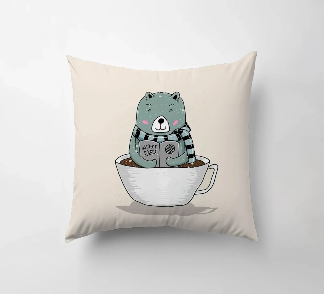 caffè orso cuscino da Tory
