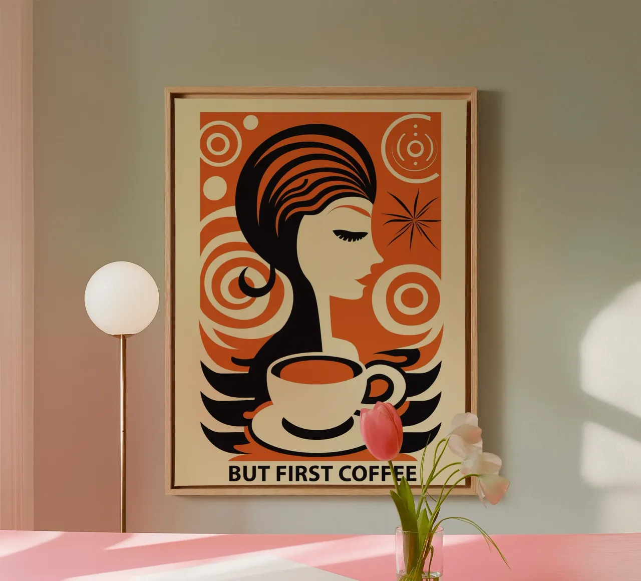 Ma prima un caffè tela con Cornice a cassetta da Autofocus