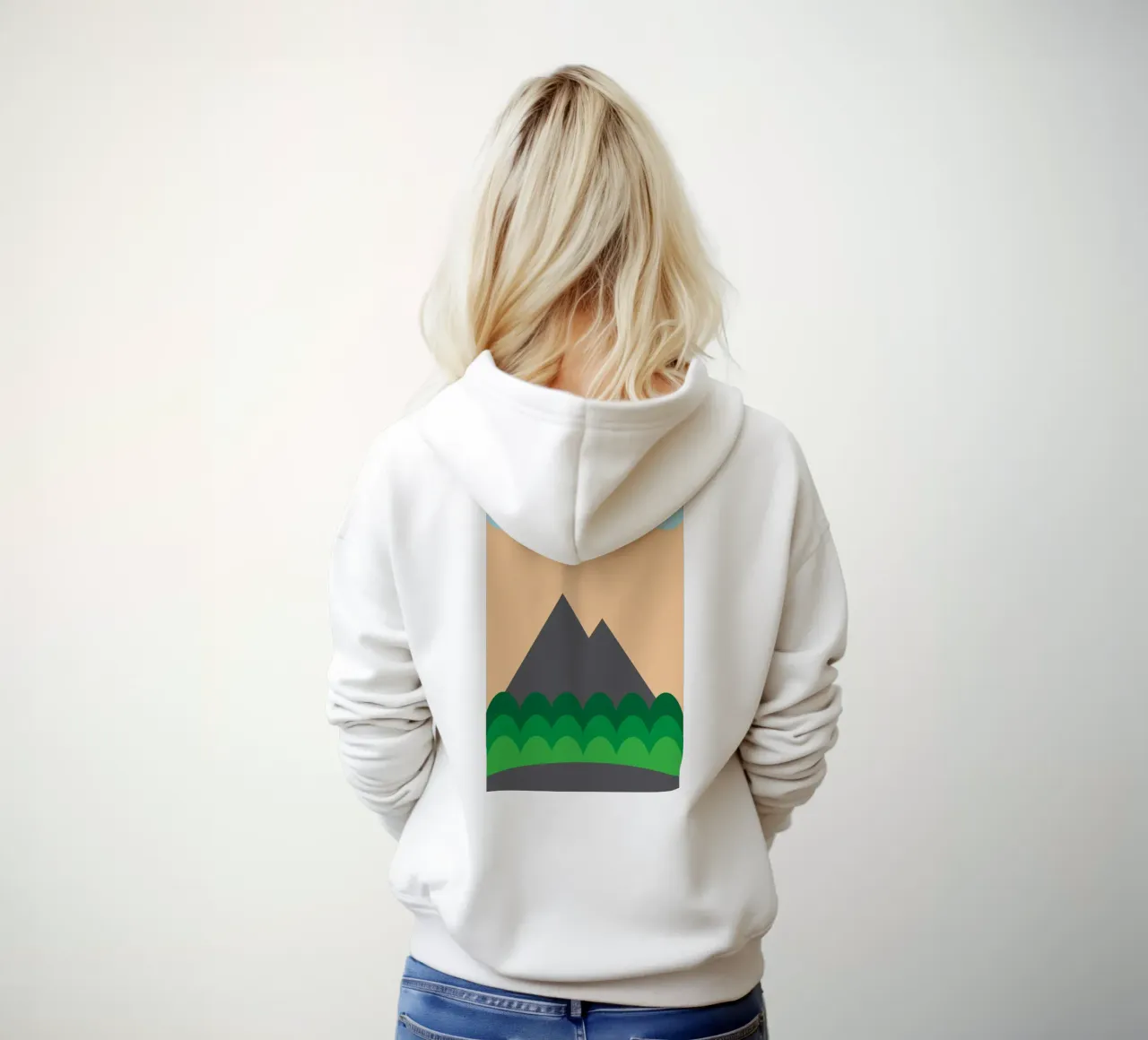 montagna e foresta felpa con cappuccio da boeboe