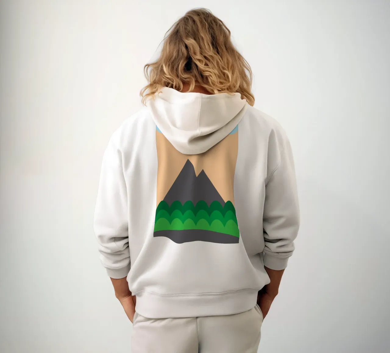 montagna e foresta felpa con cappuccio da boeboe