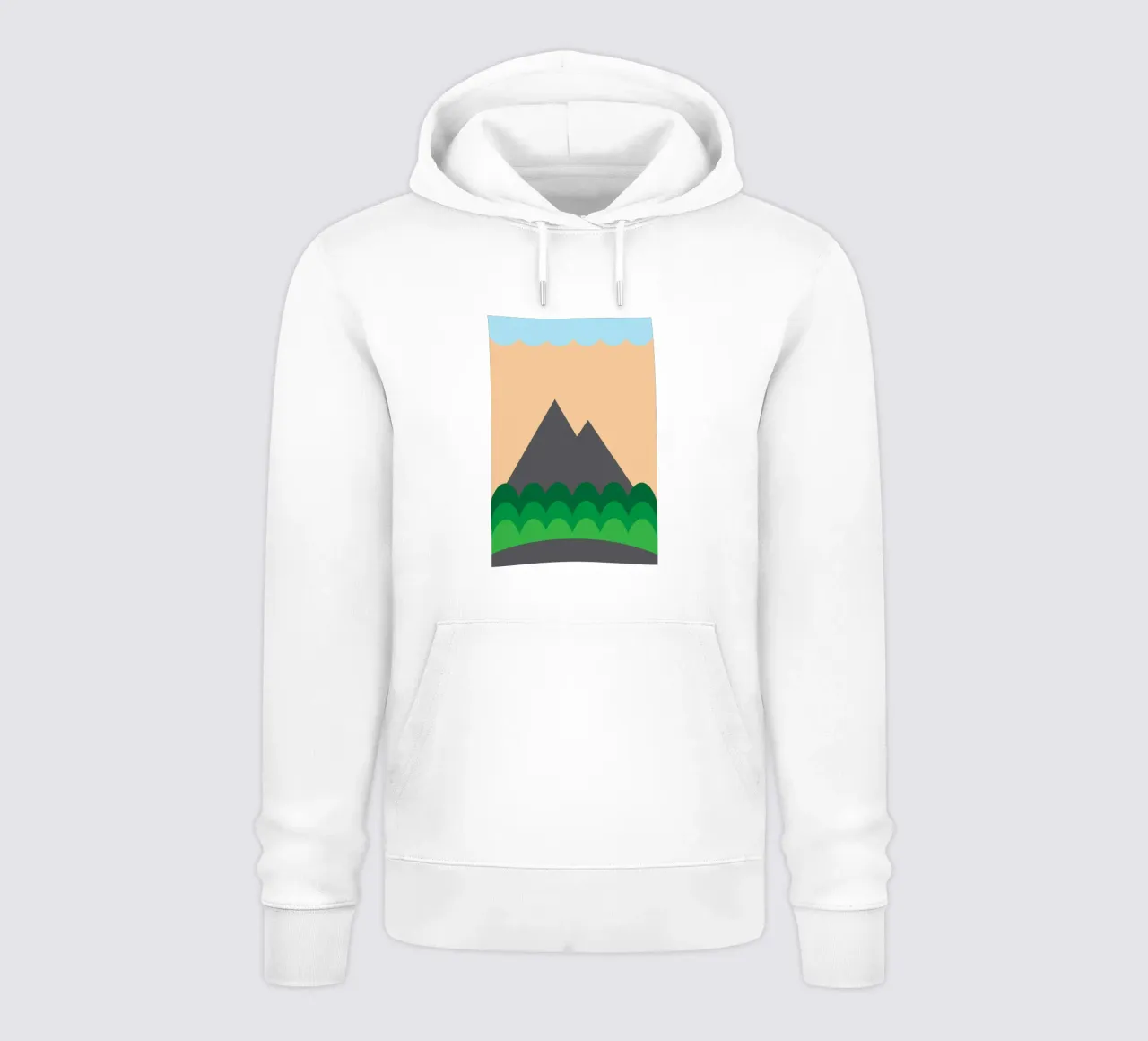 montagna e foresta felpa con cappuccio da boeboe