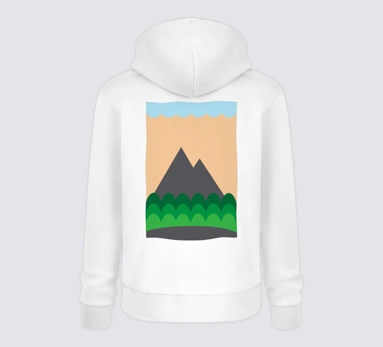 montagna e foresta felpa con cappuccio da boeboe