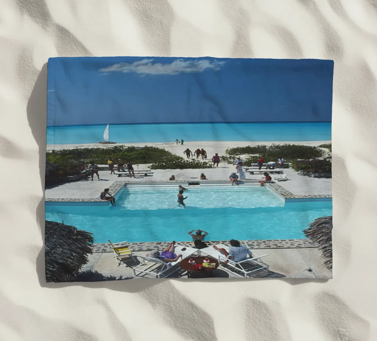 Pool View Beach Slim Aarons Best Picture telo mare da GEOLOG