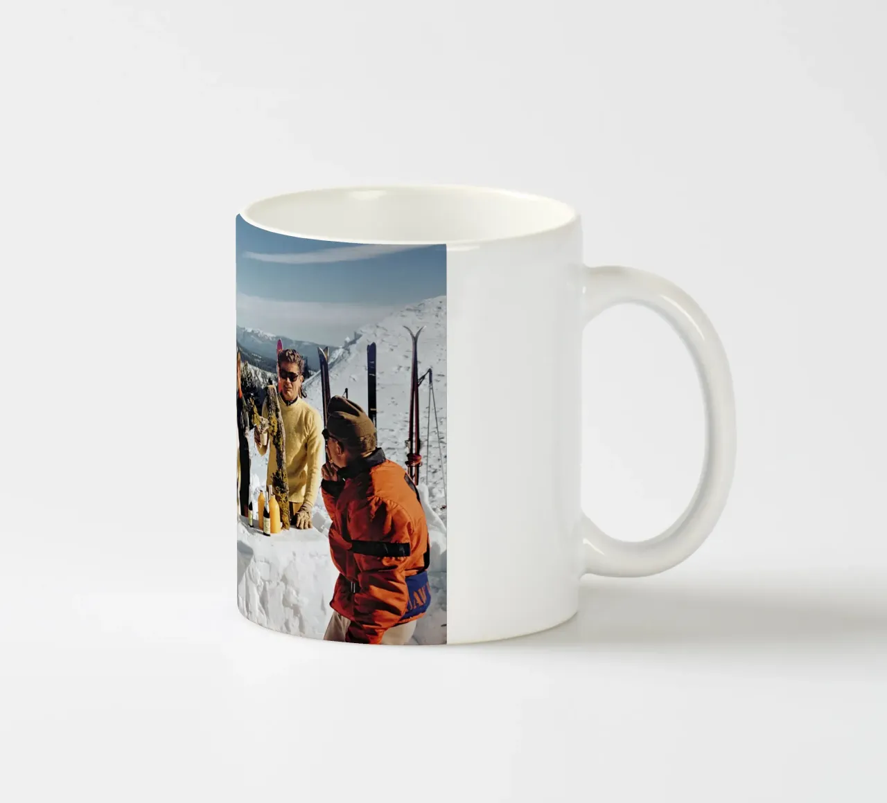 Party at The Top of The Mountain 1964 Slim Aarons Poster tazza in ceramica da GEOLOG