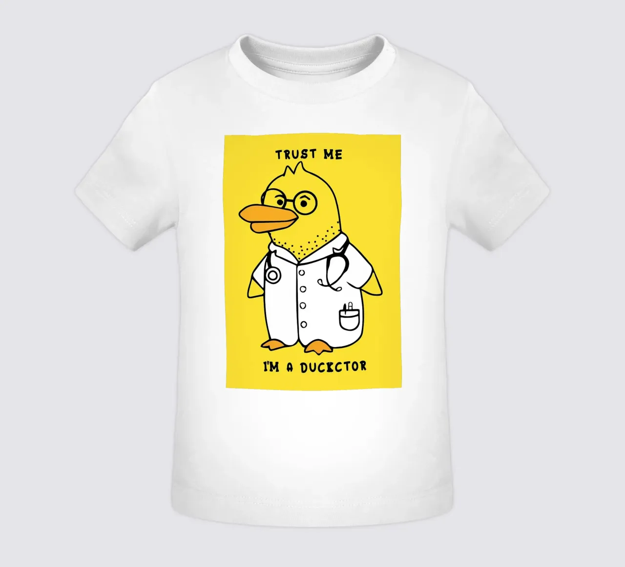 Illustrazione di Ducktor maglietta neonato da Tory