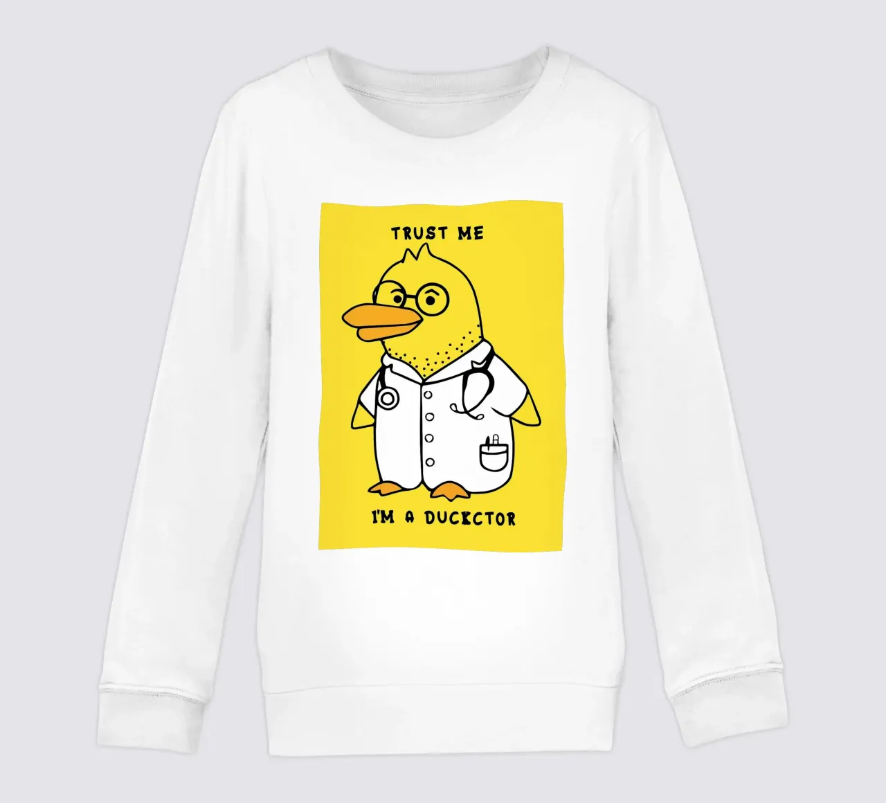 Illustrazione di Ducktor felpa bambino da Tory