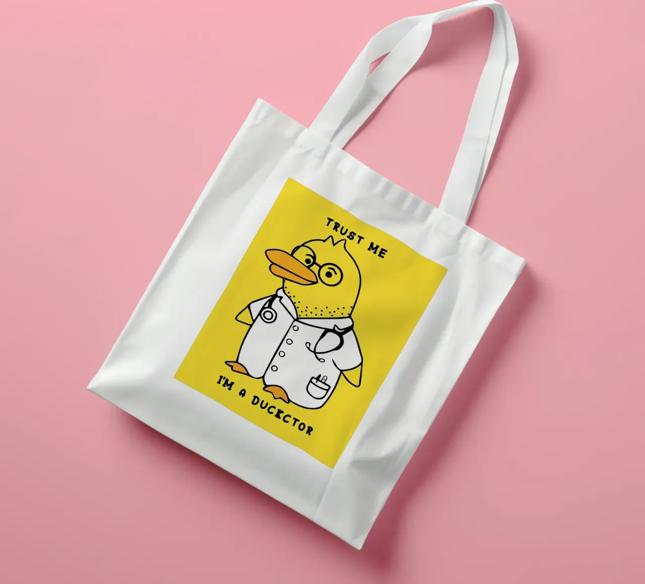 Illustrazione di Ducktor borsa in juta da Tory