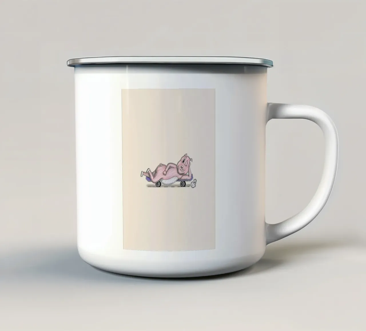 godetevi il maiale tazza in smalto da Tory
