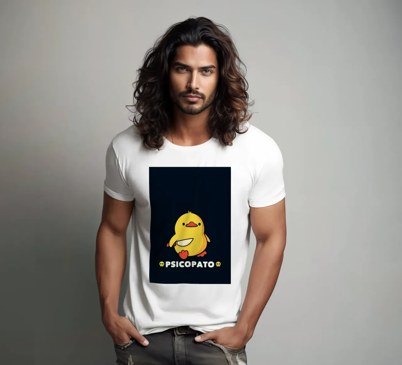 Anatra psicopatica con coltello t-shirt da Tory