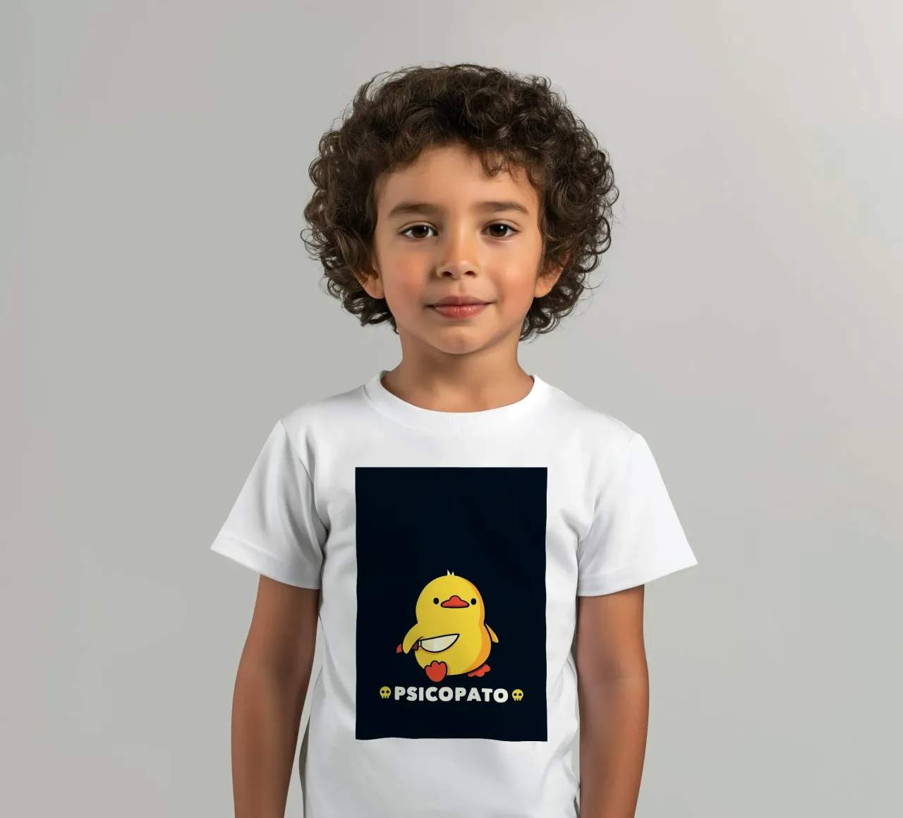 Anatra psicopatica con coltello t-shirt bambini da Tory