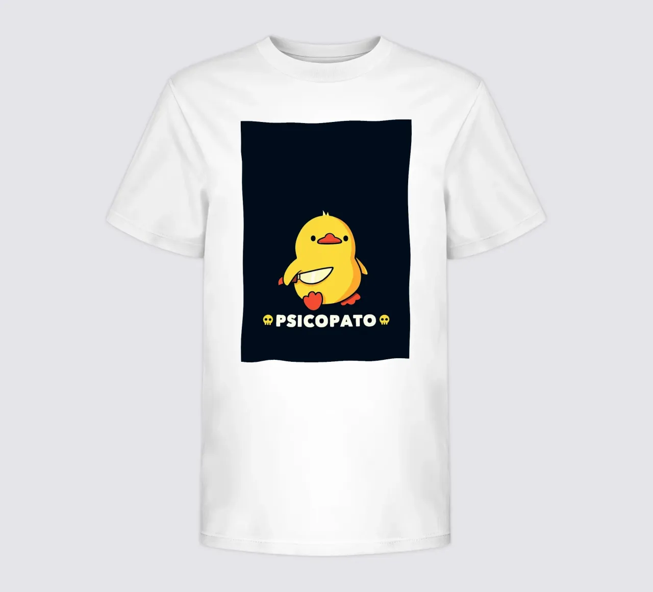 Anatra psicopatica con coltello t-shirt bambini da Tory