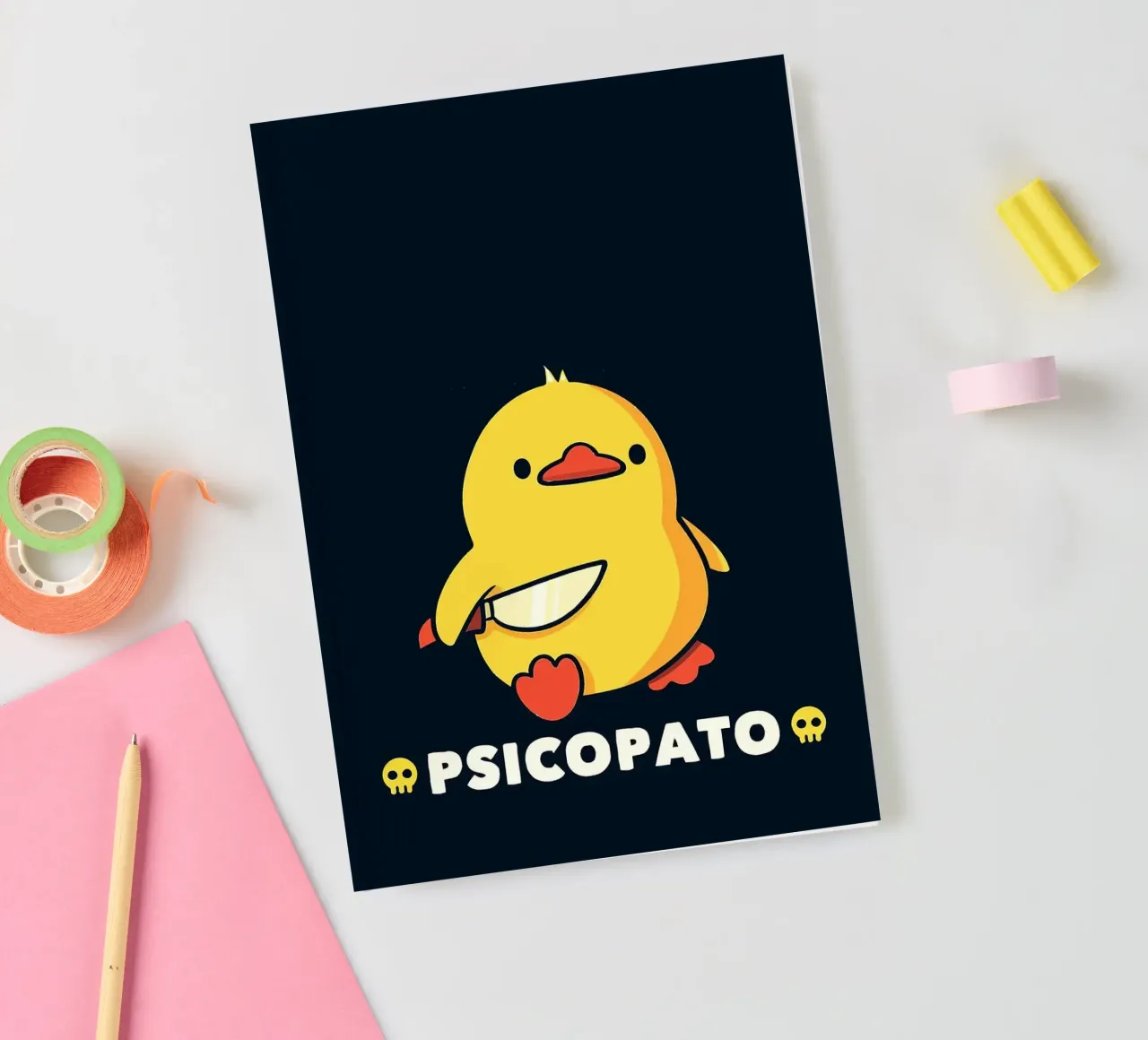 Anatra psicopatica con coltello diario da Tory