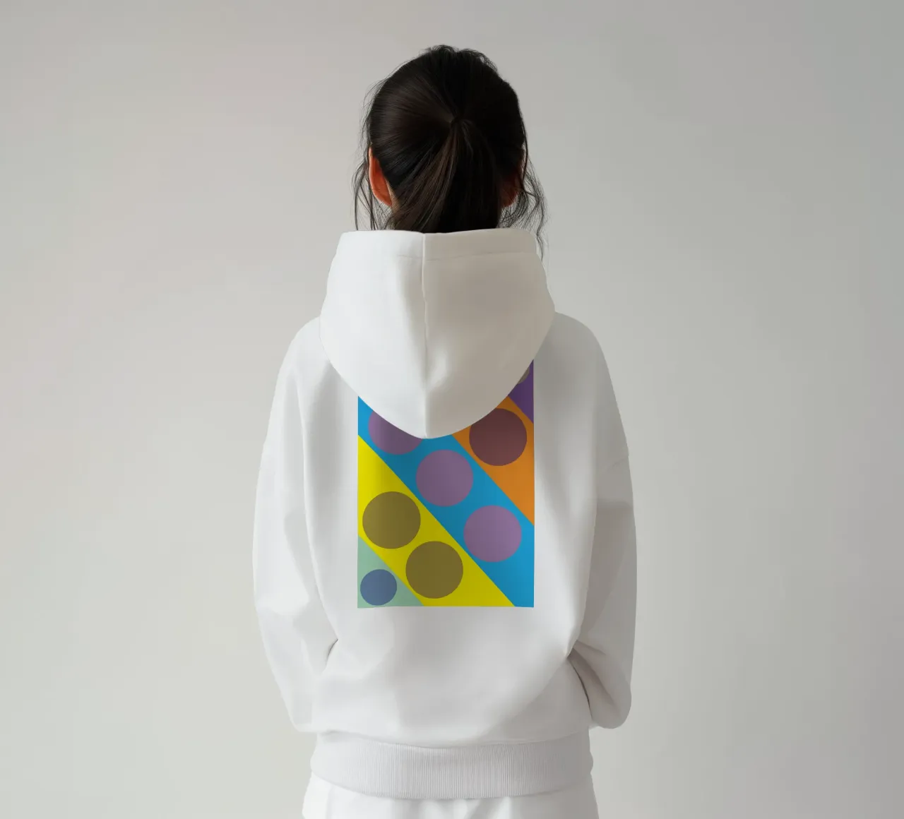 cerchio a zig zag felpa con cappuccio da boeboe
