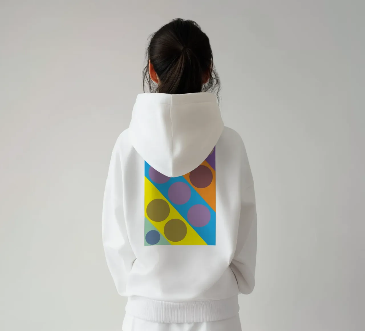 círculo zigzag sudadera con capucha de boeboe