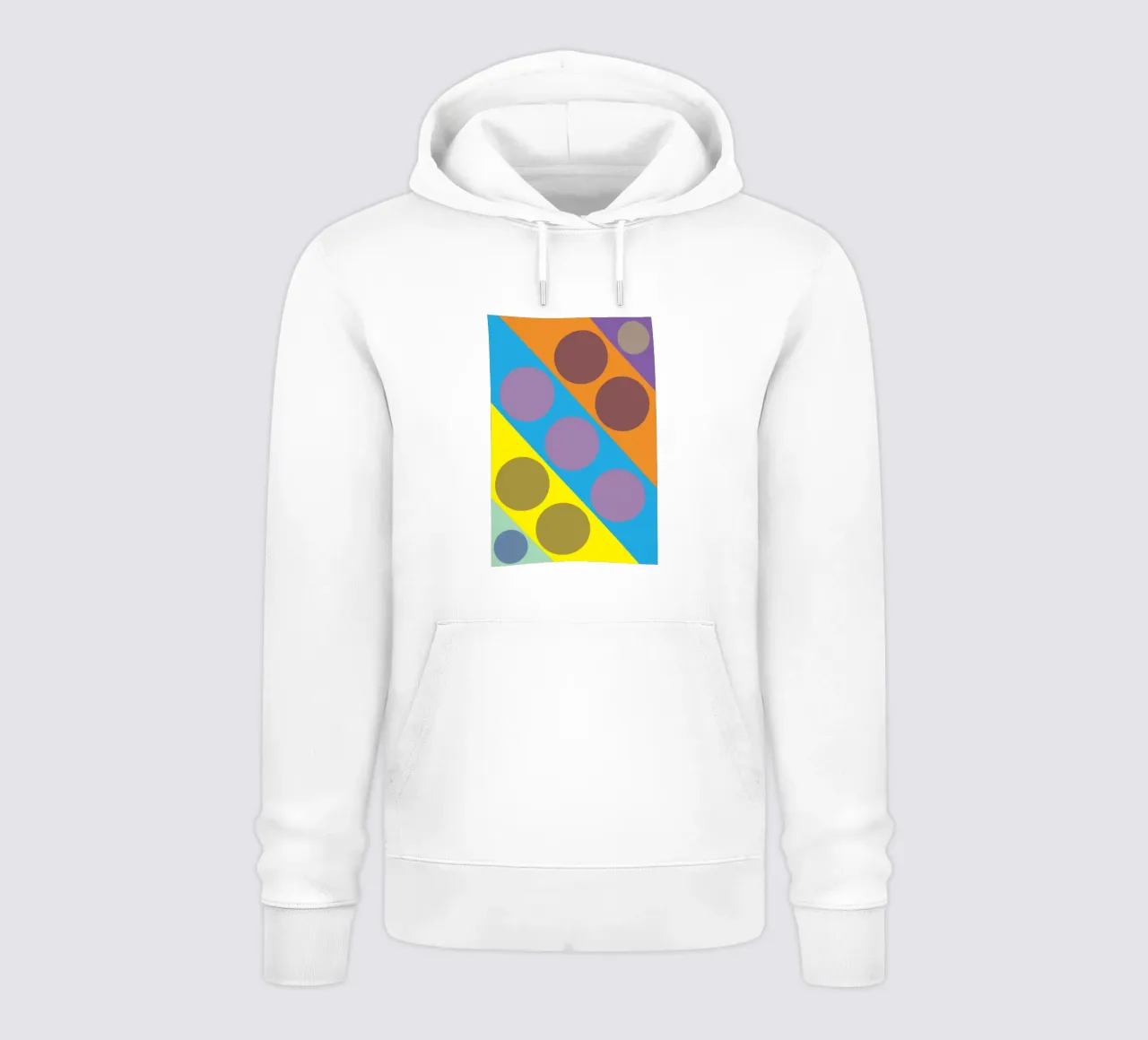 círculo zigzag sudadera con capucha de boeboe