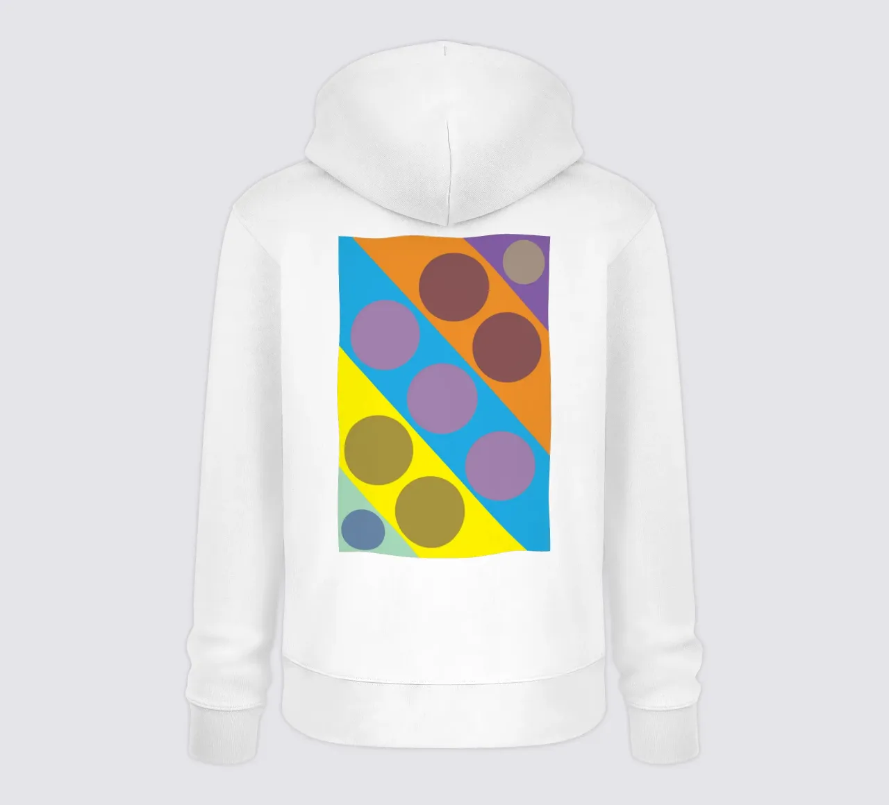 círculo zigzag sudadera con capucha de boeboe