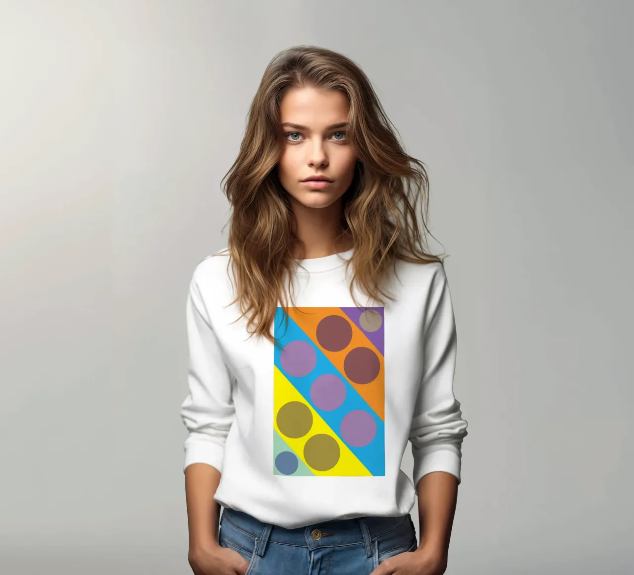 círculo zigzag sudadera de boeboe