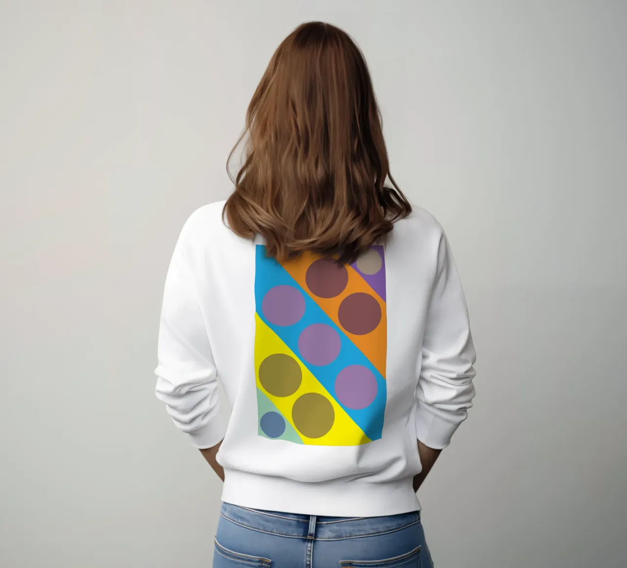 círculo zigzag sudadera de boeboe