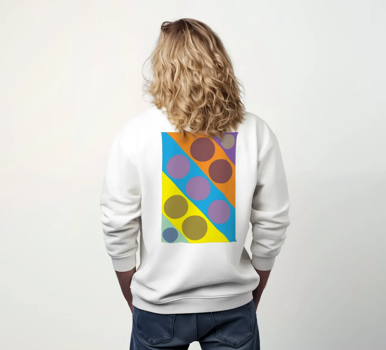 círculo zigzag sudadera de boeboe