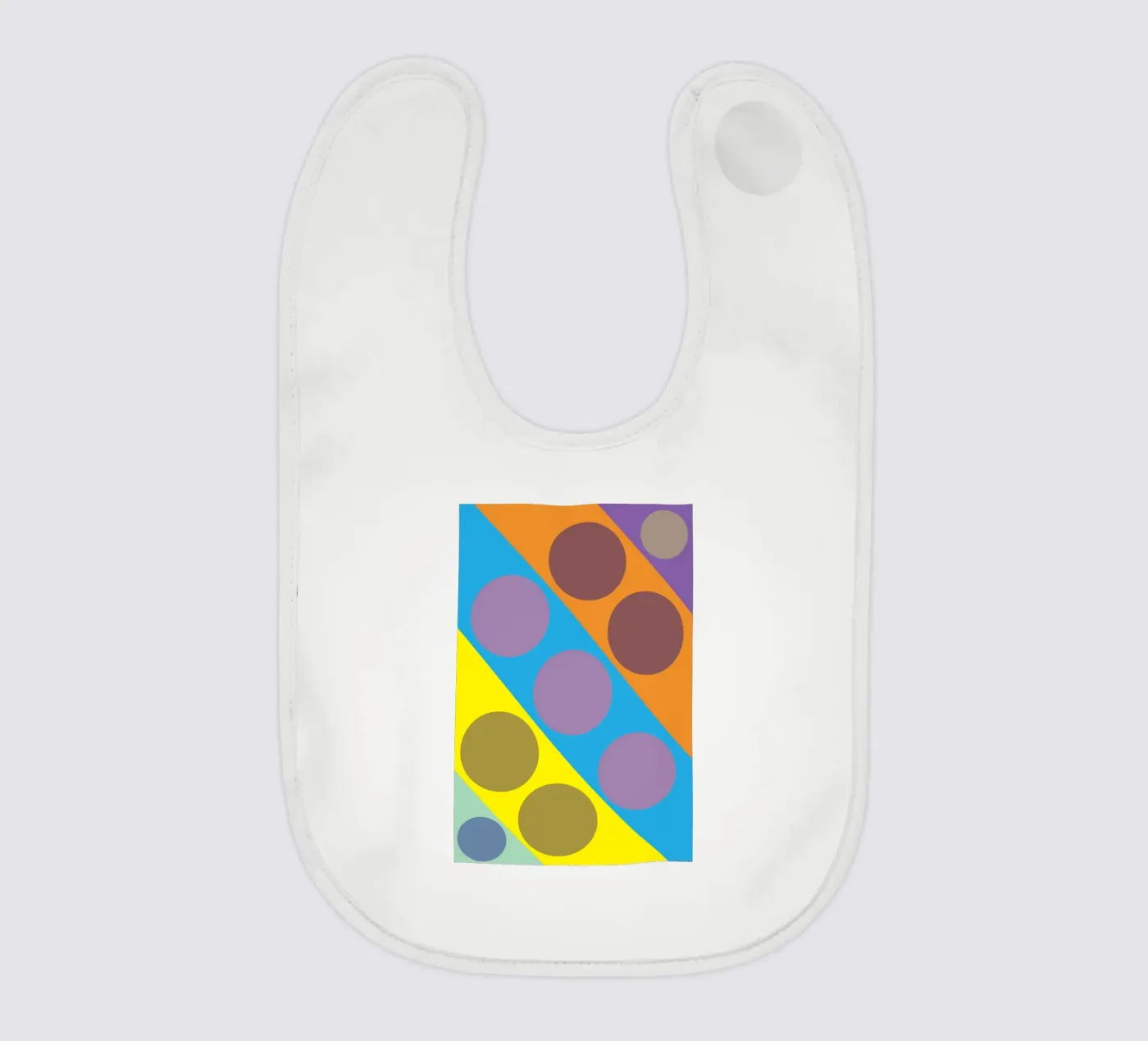 circle zigzag baby bib by boeboe