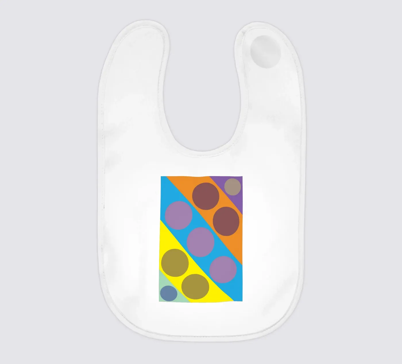 circle zigzag baby bib by boeboe