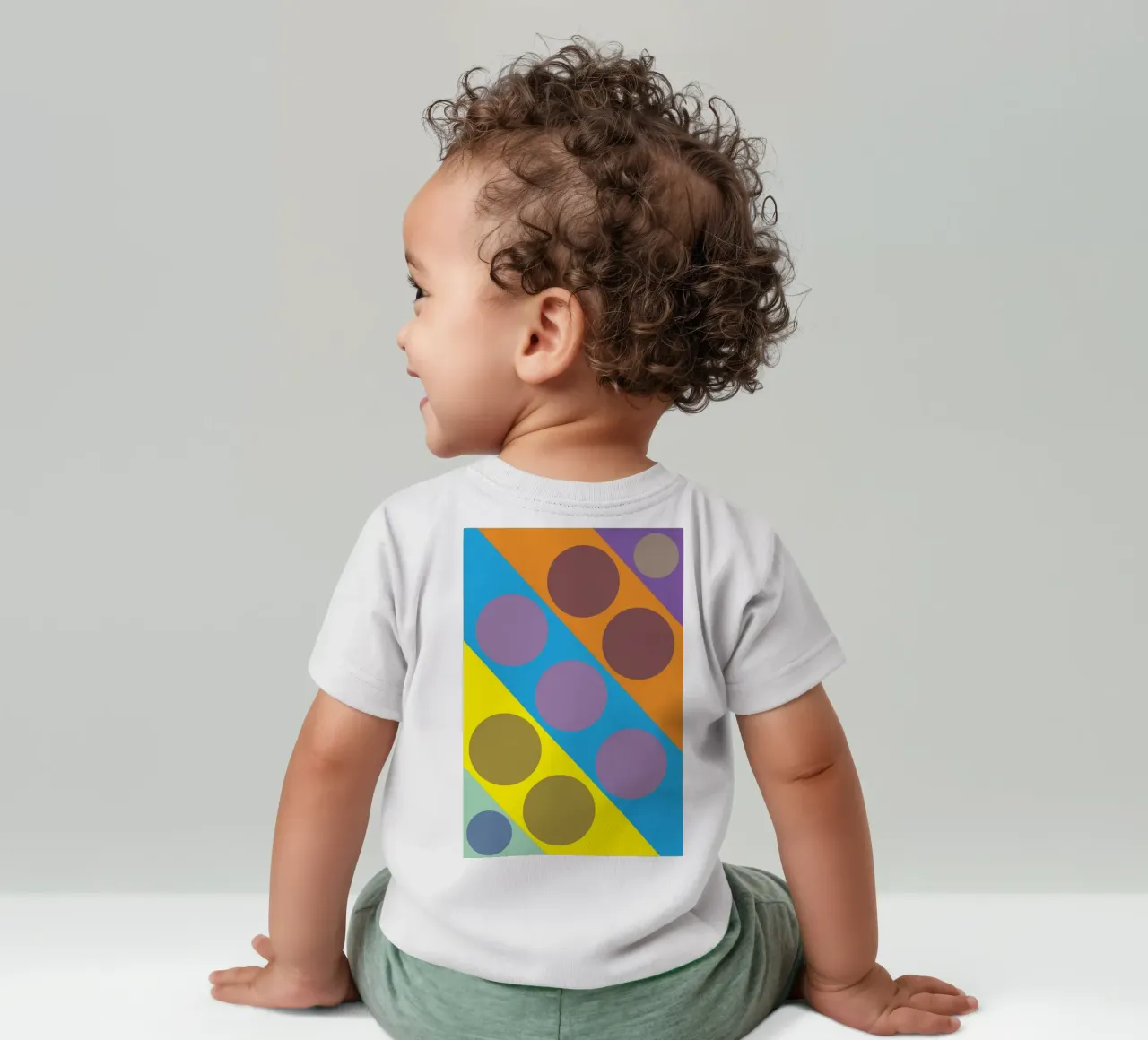 cerchio a zig zag maglietta neonato da boeboe