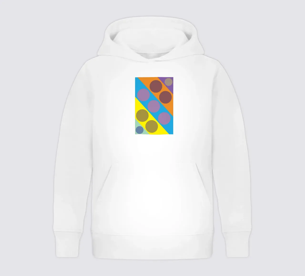 cerchio a zig zag felpa bambino con cappuccio da boeboe