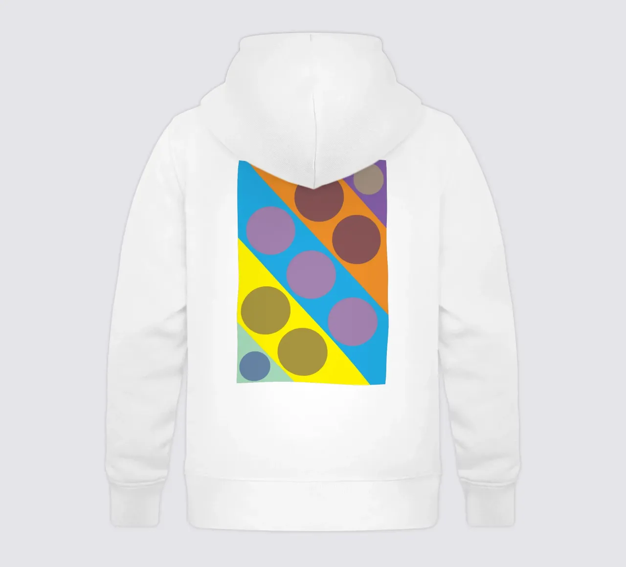 cerchio a zig zag felpa bambino con cappuccio da boeboe