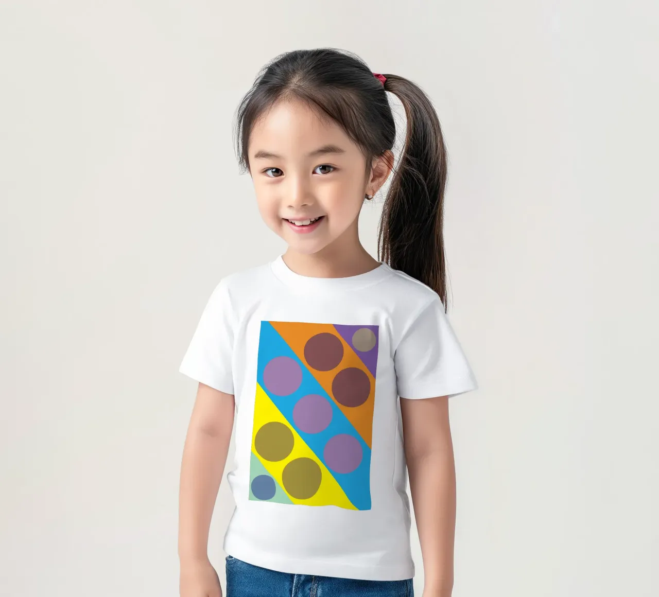 circle zigzag t-shirt bambini da boeboe