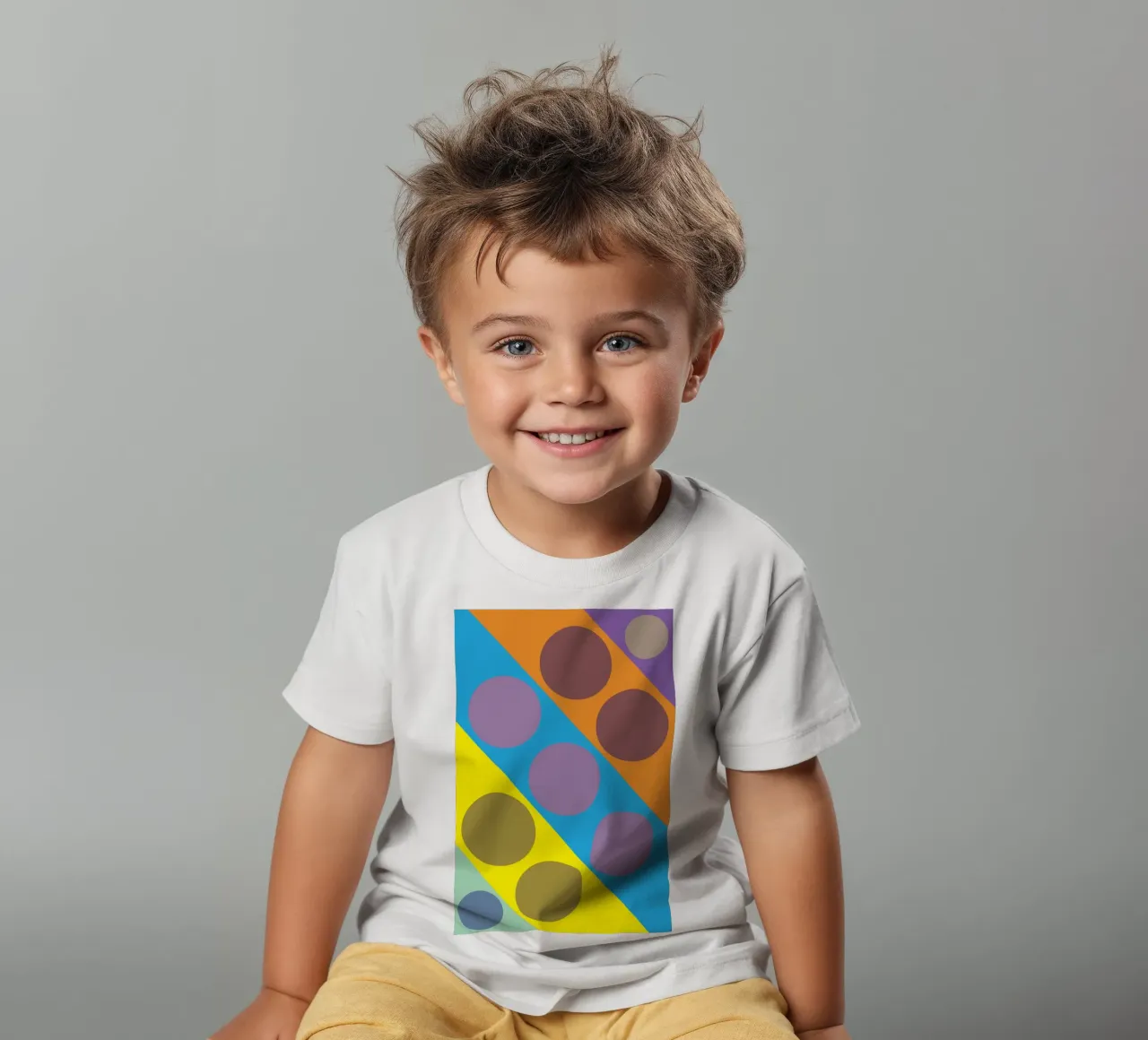circle zigzag t-shirt bambini da boeboe