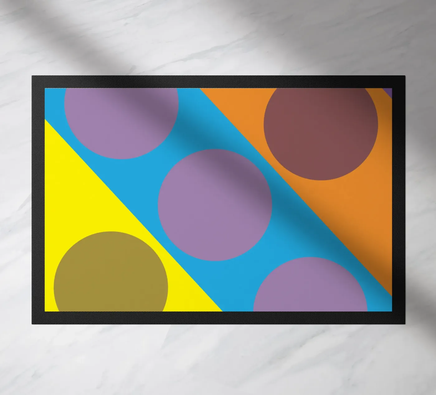 circle zigzag doormat by boeboe