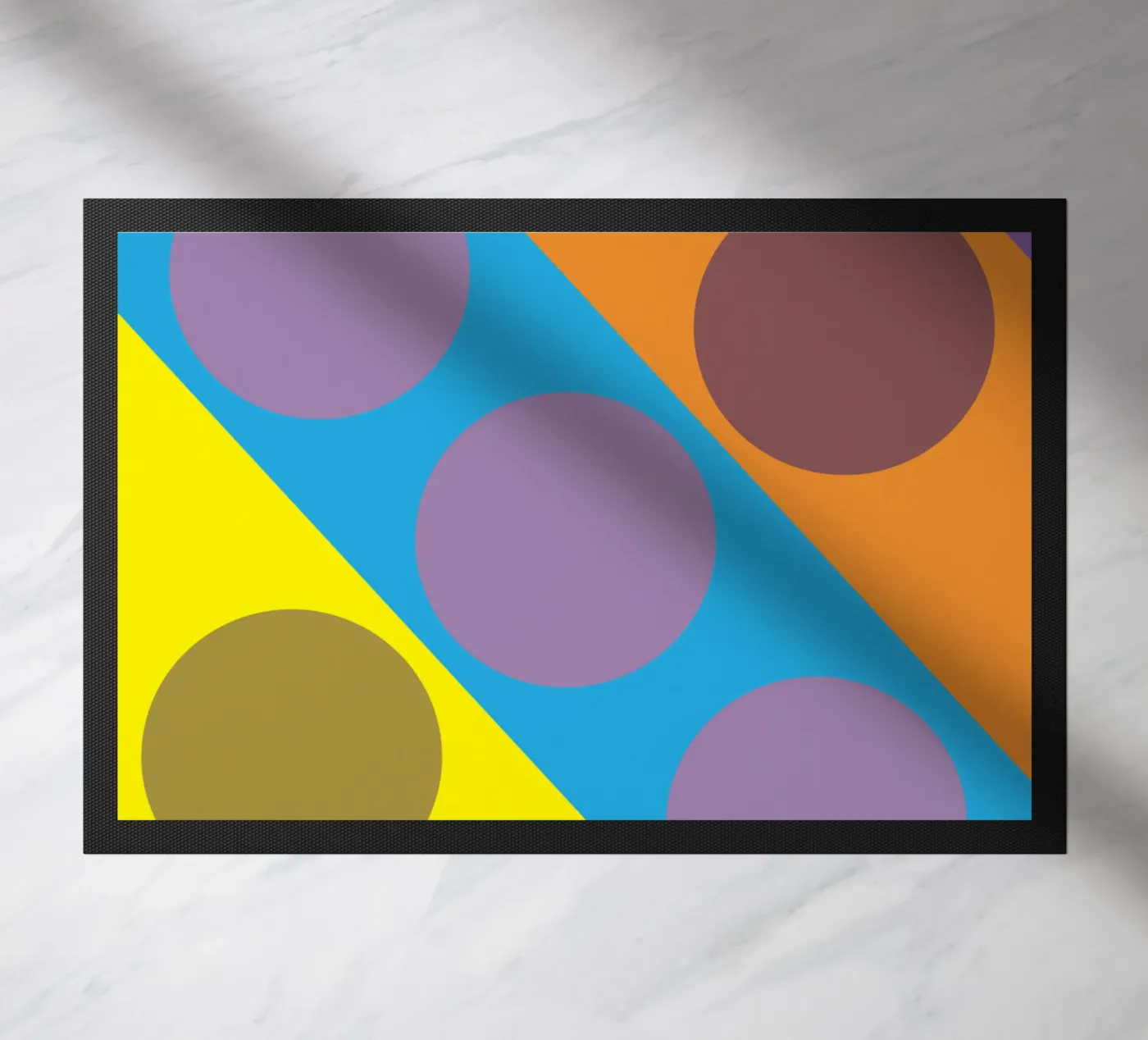 circle zigzag doormat by boeboe