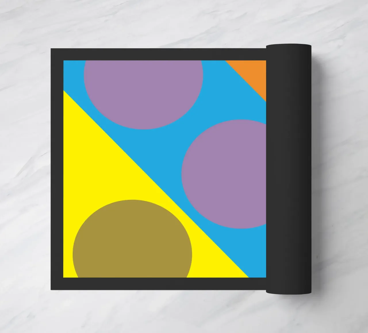 circle zigzag doormat by boeboe